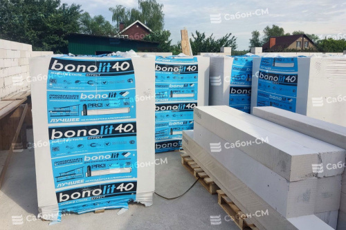 Газобетонные перегородочные блоки Бонолит Проджект Электросталь 600х100х250, D500