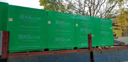 Газосиликатные блоки ВКБлок D500 625x125x250 перегородочные